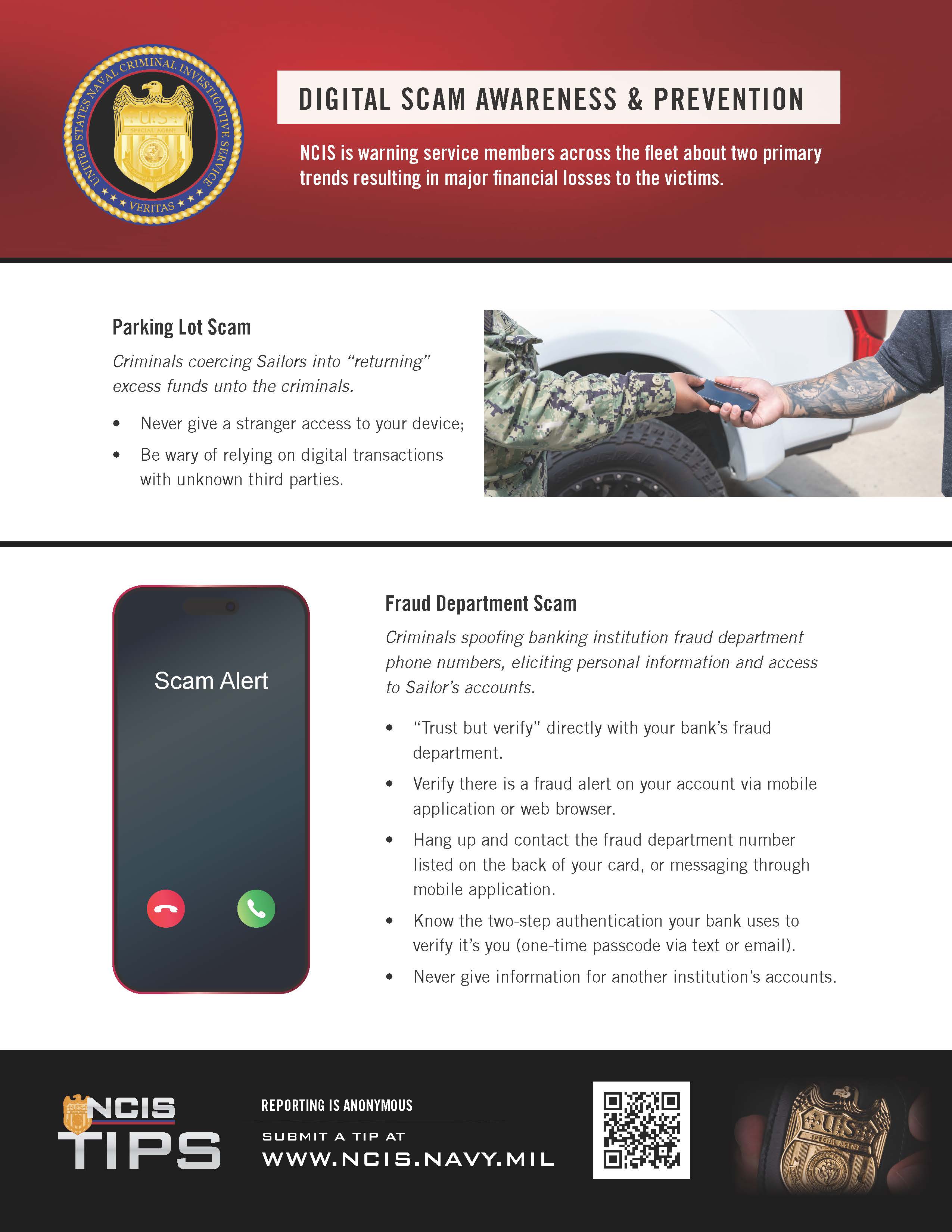 Digital Scam Awareness and Prevention flyer